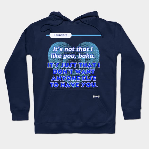 Tsundere love phrase design Hoodie by Otaku in Love